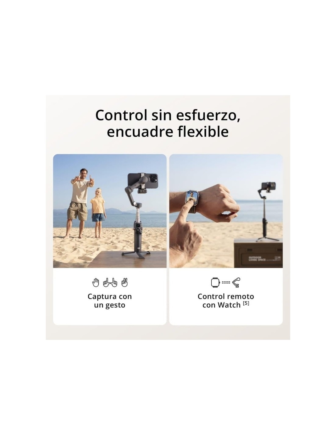 Gimbal DJI Osmo Mobile 7P 10h 3350mAh seguimiento IA en Logroño