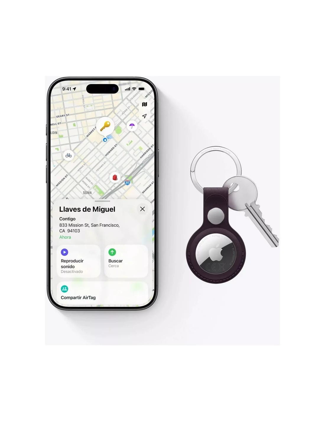 Localizador Apple AirTag 2nd Gen Pack ×4 Bluetooth en Logroño