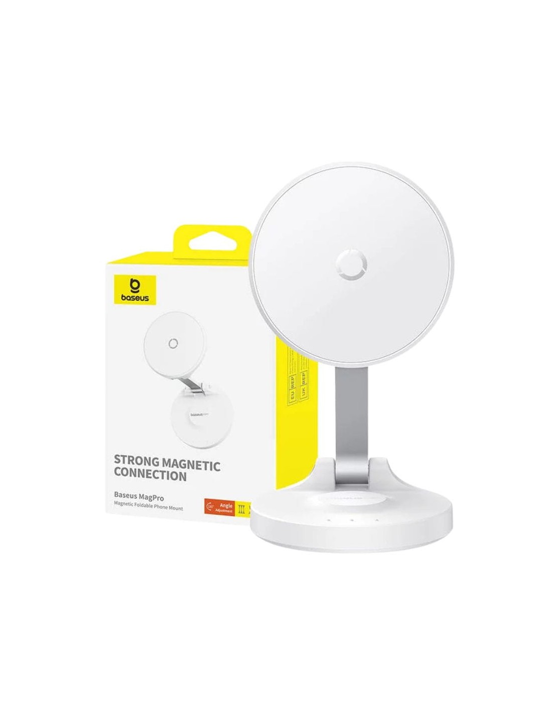 Soporte magnético para teléfono Blanco Baseus MagPro en Logroño