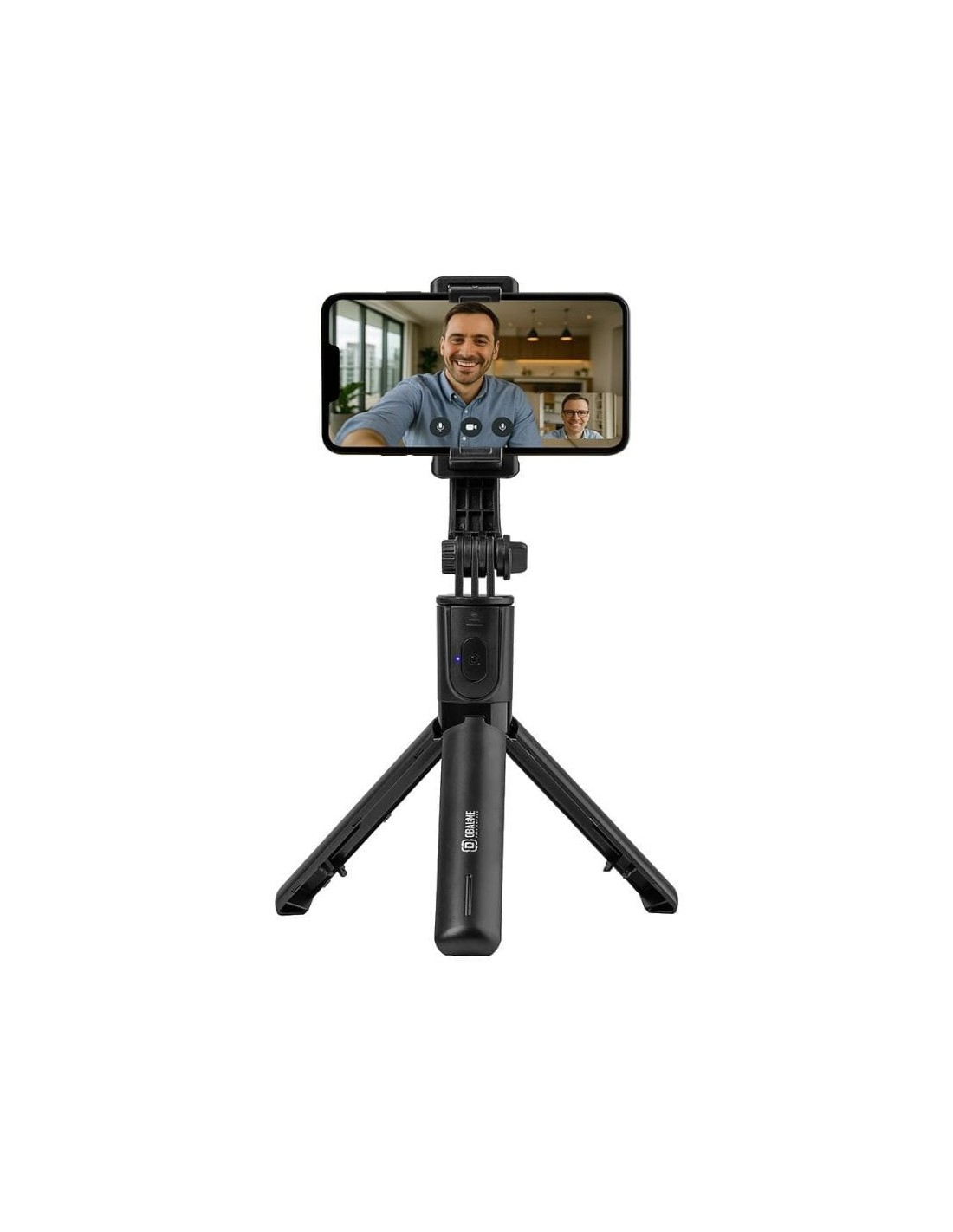 OBAL:ME SelfiePod Glow Gimbal Tripod con luz LED y mando a distancia