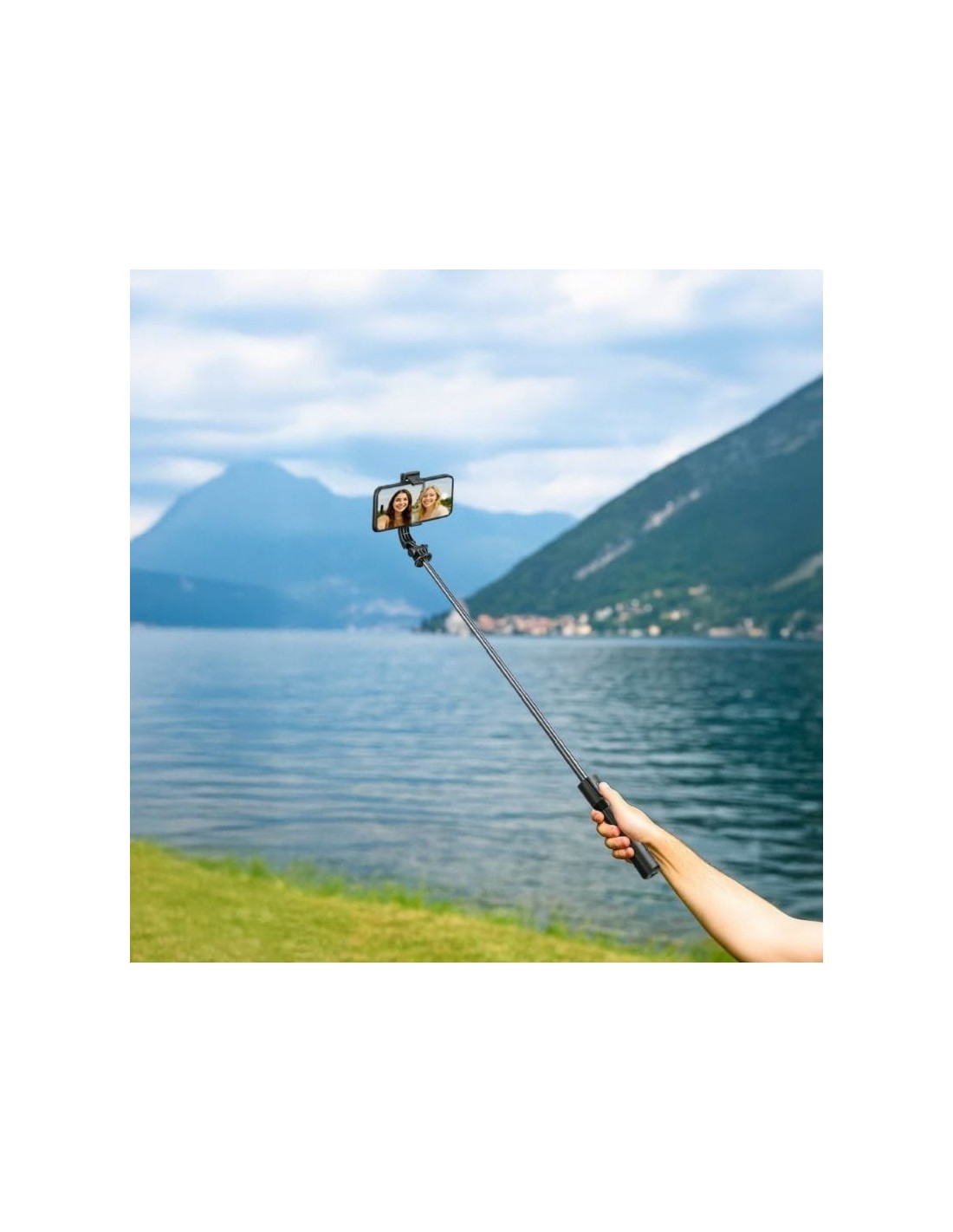 OBAL:ME SelfiePod Glow Gimbal Tripod con luz LED y mando a distancia