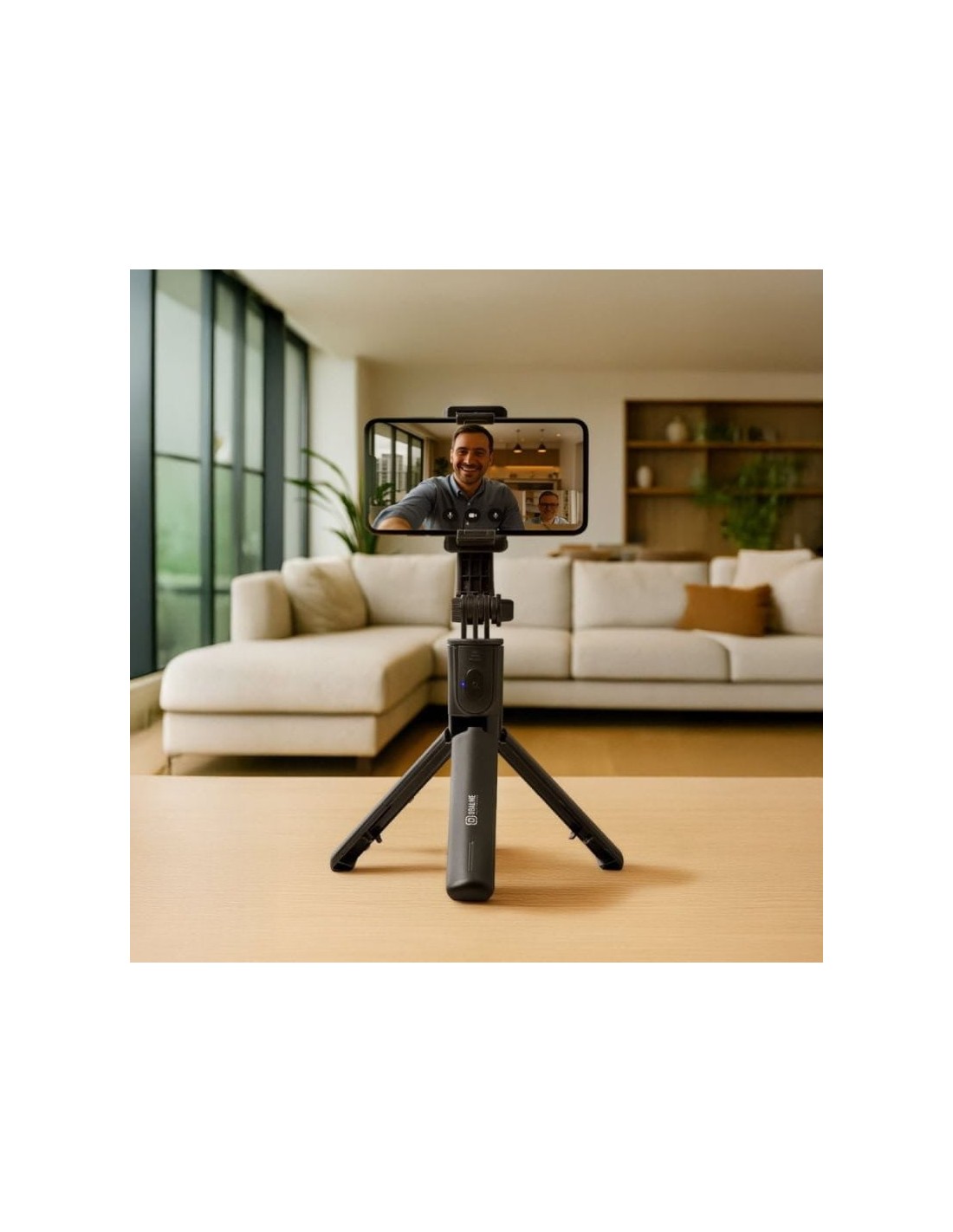OBAL:ME SelfiePod Glow Gimbal Tripod con luz LED y mando a distancia