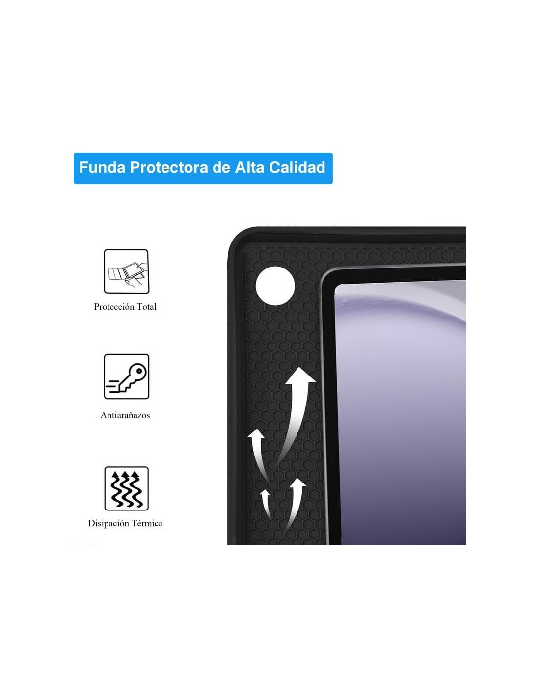 Funda con Teclado Samsung Galaxy Tab A9+ (Español) en Logroño