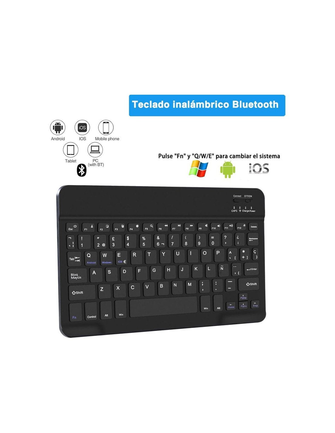 Funda con Teclado Samsung Galaxy Tab A9+ (Español) en Logroño