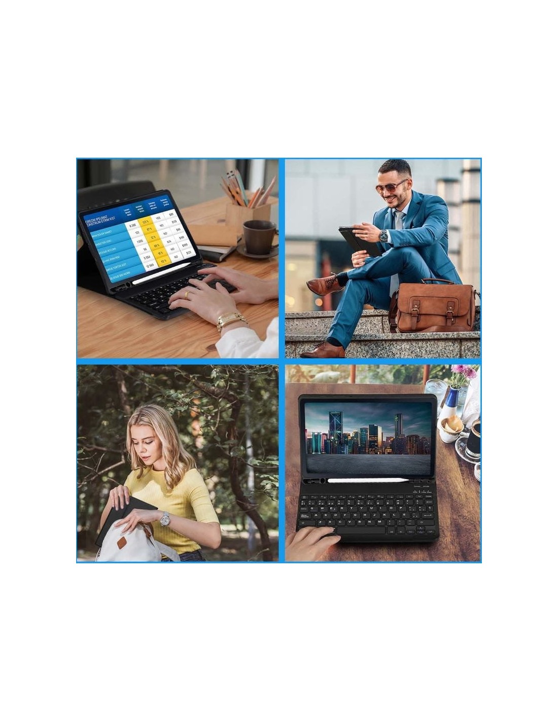 Funda con Teclado Samsung Galaxy Tab A9+ (Español) en Logroño