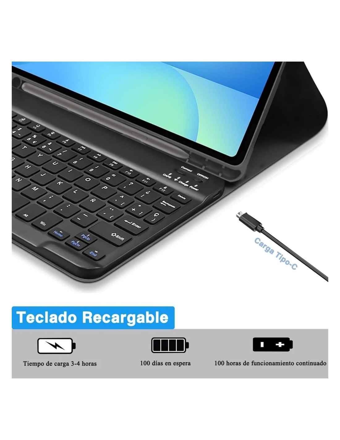 Teclado Samsung Galaxy Tab S10 Lite Funda con en Logroño