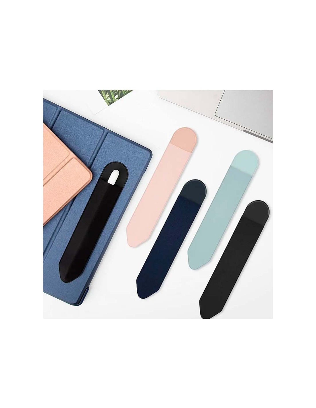 Funda Adhesiva para Stylus Pen Universal con Tacto Suave Negro
