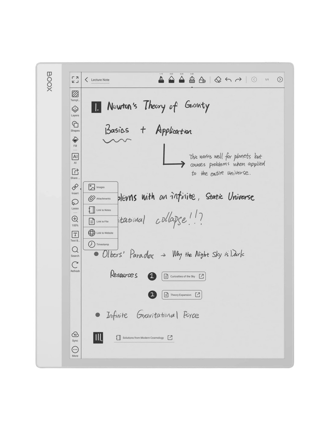 EBook ONYX BOOX Note Max 128GB 13,3 pulgadas E Ink Carta 1300