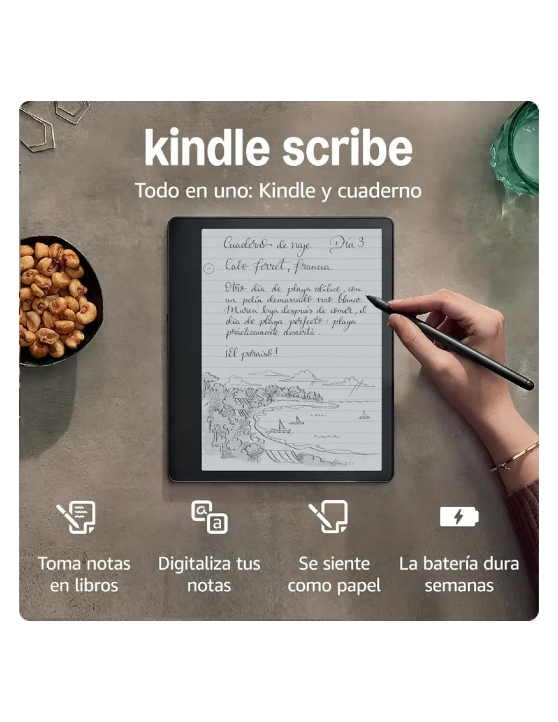 Amazon Kindle Scribe 2022 16GB con lápiz premium 10,2 pulgadas