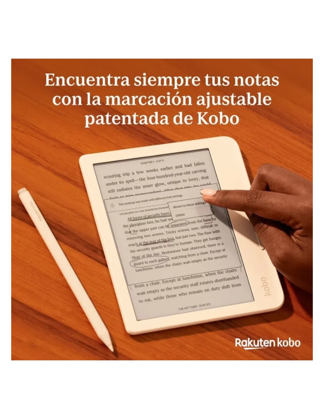 Rakuten Kobo Stylus 2 Blanco para eBooks con carga USB-C - Lápiz Digit