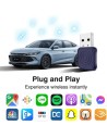 Adaptador inalámbrico Carplay y Android Auto Carlinkit Mini Ultra 1 Bl