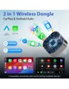 Adaptador inalámbrico Carplay y Android Auto Pionray 2026 WiFi Bluetoo