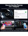 Adaptador inalámbrico Carplay y Android Auto Pionray 2026 WiFi Bluetoo