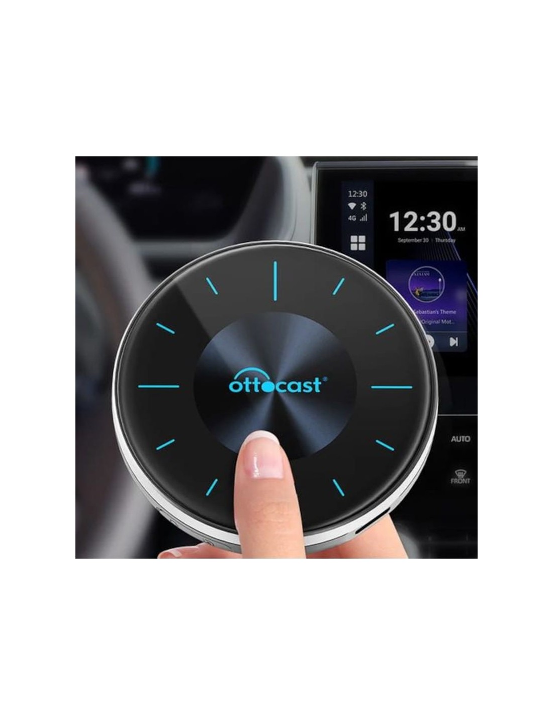 Adaptador CarPlay y Android Auto Ottocast OttoAiBox P3 SIM 4G LTE Negr