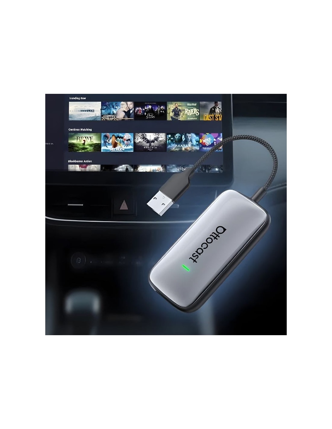 Ottocast Play2Video Plus WiFi 5 Bluetooth 5.0 Adaptador inalámbrico Ap