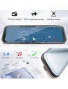 SWM B5319R 9,36 pulgadas Carplay/Android Auto Negro Retrovisor inalámb