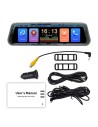 SWM B5319R 9,36 pulgadas Carplay/Android Auto Negro Retrovisor inalámb
