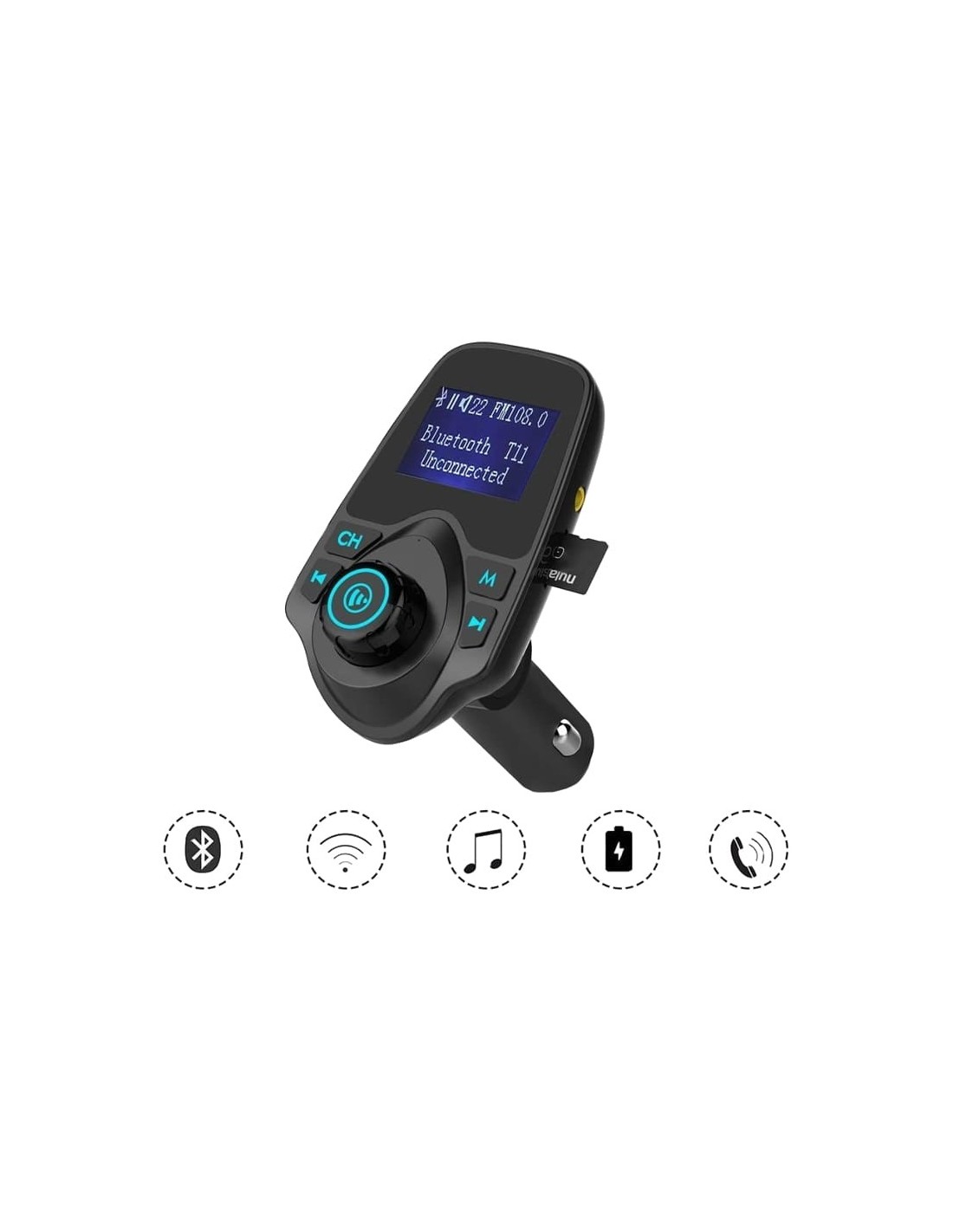 Transmisor FM T11Bluetooth MP3 USB en Logroño
