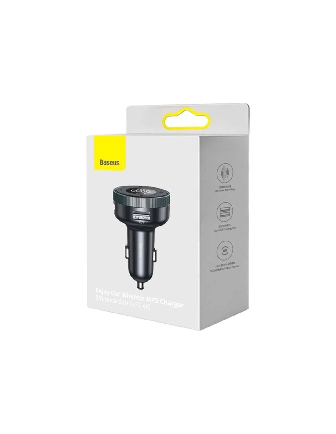 Cargador Baseus CCLH-01 FM Bluetooth para coche microSD Transmisor +