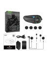 EJEAS Q8 Mesh Bluetooth 6 conductores IP67 Intercomunicador moto
