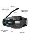 EJEAS X10 Mesh 10 conductores Gris - Intercomunicador para motocicleta