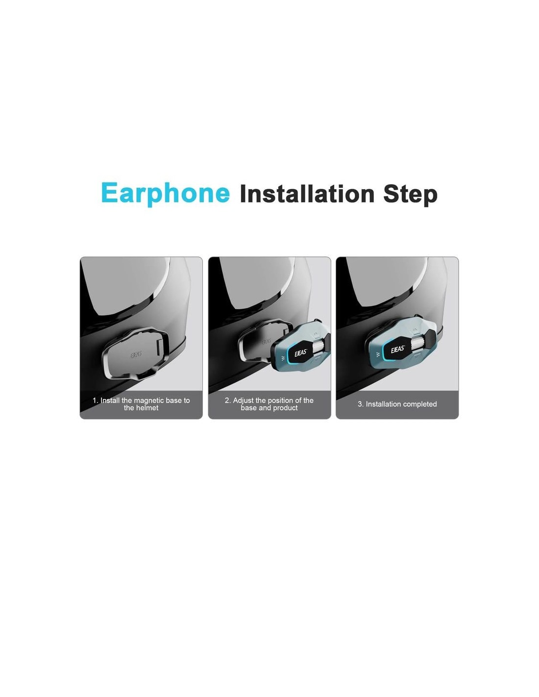 EJEAS X10 Mesh 10 conductores Gris - Intercomunicador para motocicleta