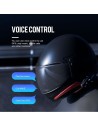 Intercomunicador para moto Hysnox Shark Full Duplex 2 conversadores Bl