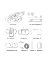 Intercomunicador para moto Hysnox Shark Full Duplex 2 conversadores Bl