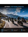 Intercomunicador para moto Hysnox X9 Mesh 10 interlocutores Bluetooth 
