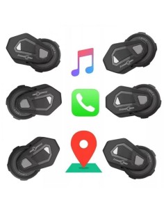 Intercomunicador para moto FreedConn T-MAXS Mesh 6 interlocutores conv 2