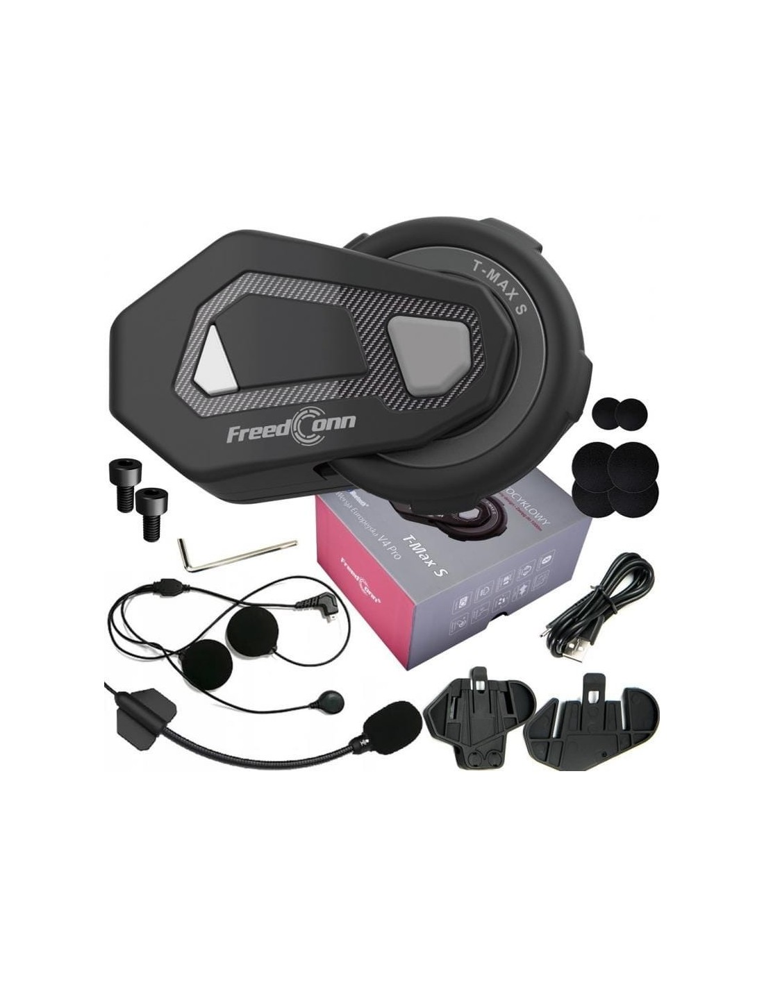 Intercomunicador para moto FreedConn T-MAXS Mesh 6 interlocutores conv
