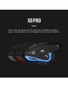Intercomunicador para moto Hysnox Shark X6 Pro Full Duplex 6 interlocu
