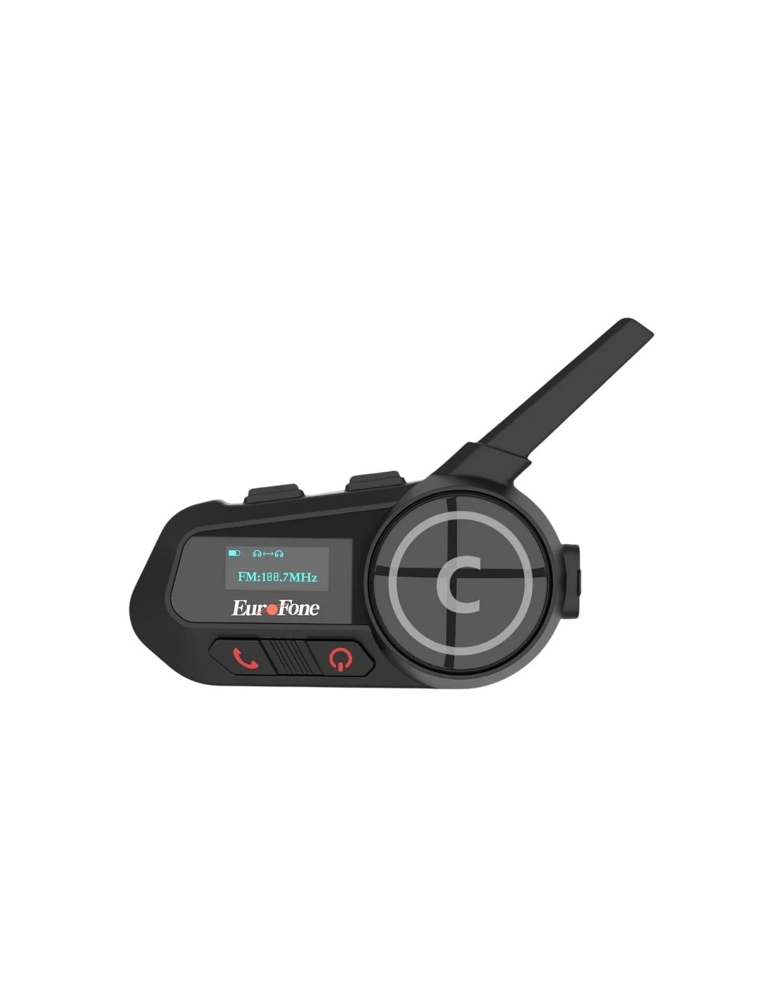 Intercomunicador para moto EuroFone S6-SC-B Full Duplex para 6 conduct