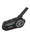 Intercomunicador para moto EuroFone S6-SC-B Full Duplex para 6 conduct