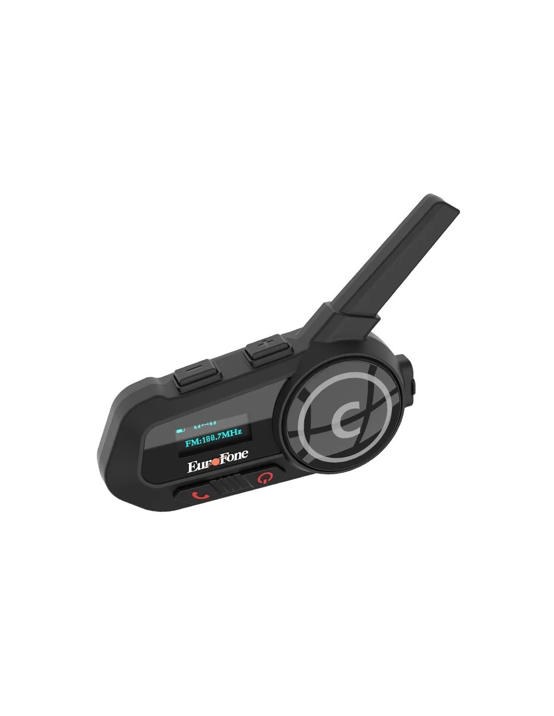 Intercomunicador para moto EuroFone S6-SC-B Full Duplex para 6 conduct