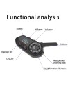 Intercomunicador para moto EuroFone S6-SC-B Full Duplex para 6 conduct