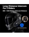 Intercomunicador para moto EuroFone S2-C Helmet BT headset para 3 cond