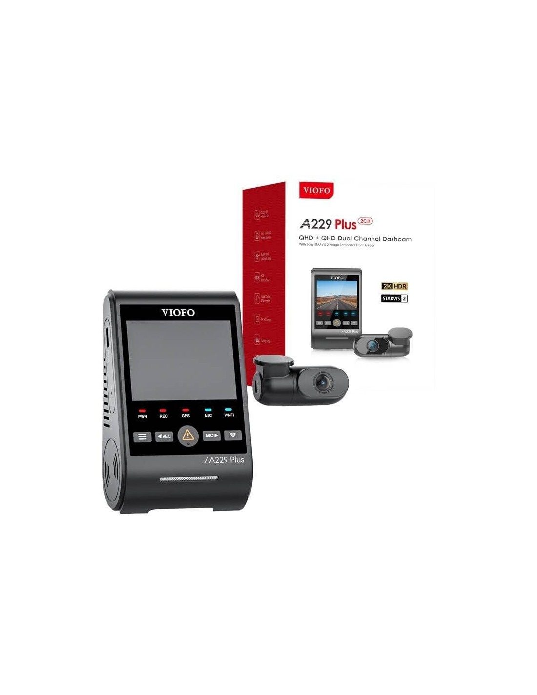 VIOFO A229 Plus 2K + 2K WiFi GPS - Dash Cam en Logroño