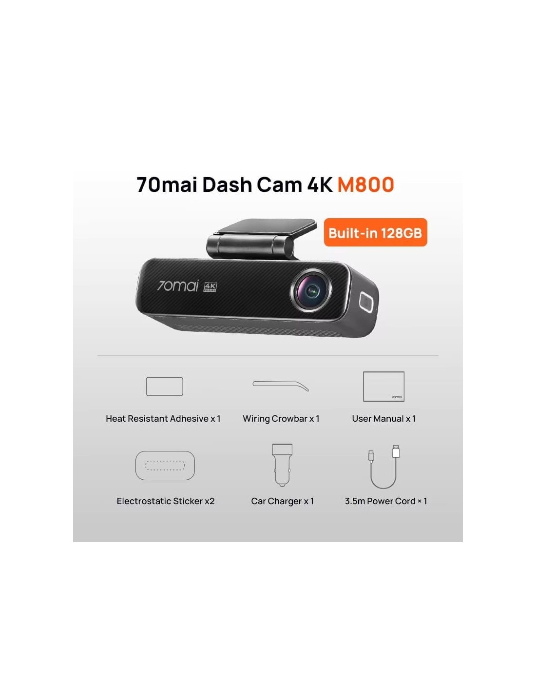 Dashcam 70mai M800 4K HDR en Logroño