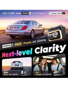 Dashcam DDPAI Z90 Master 3CH 4K GPS WiFi 5GHz 3 pulgadas visión noctur 2