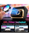 Dashcam DDPAI Z90 Master 3CH 4K GPS WiFi 5GHz 3 pulgadas visión noctur