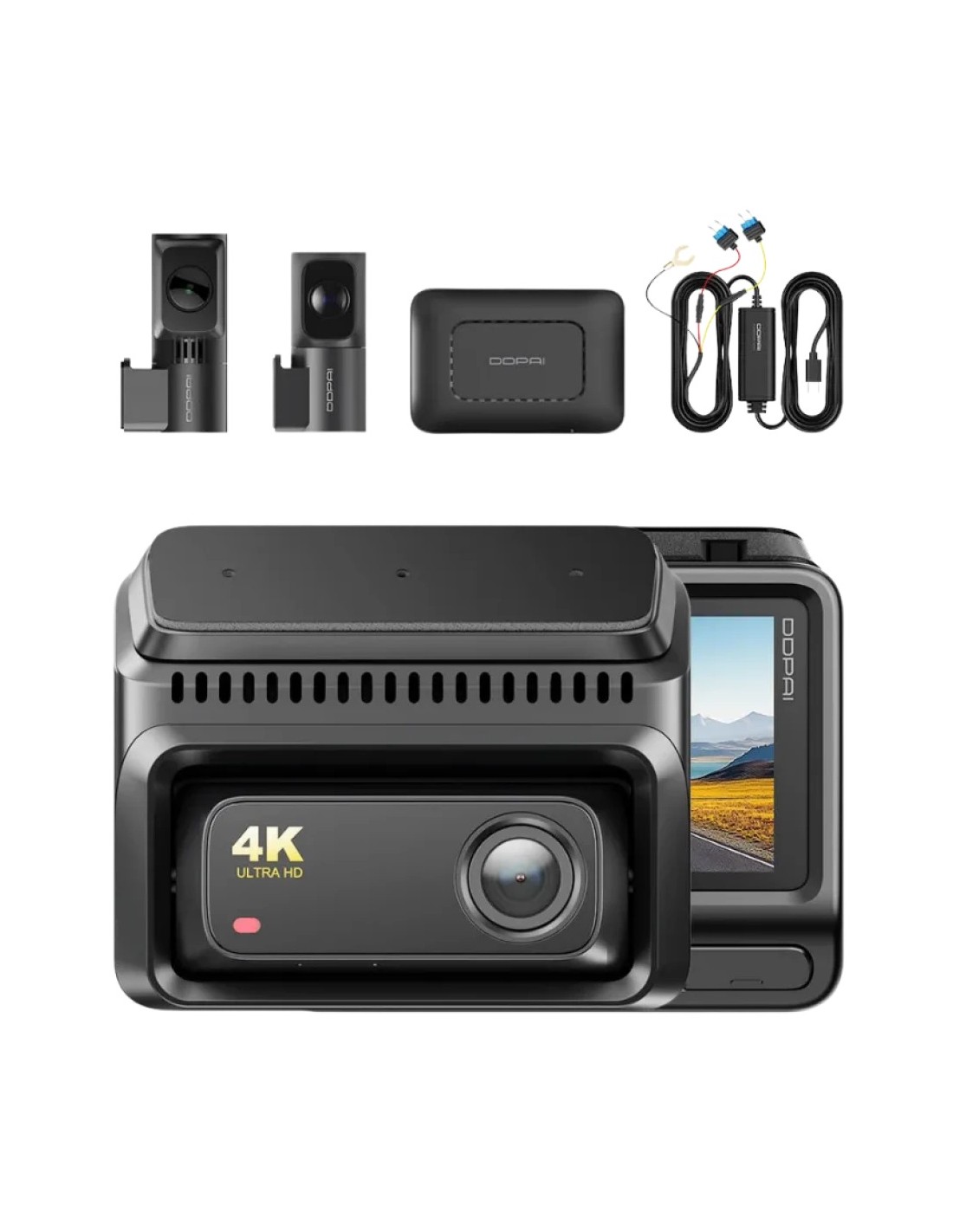 Dashcam DDPAI Z60T 3CH 4K con módulo 4G WiFi 5GHz HDR visión nocturna 