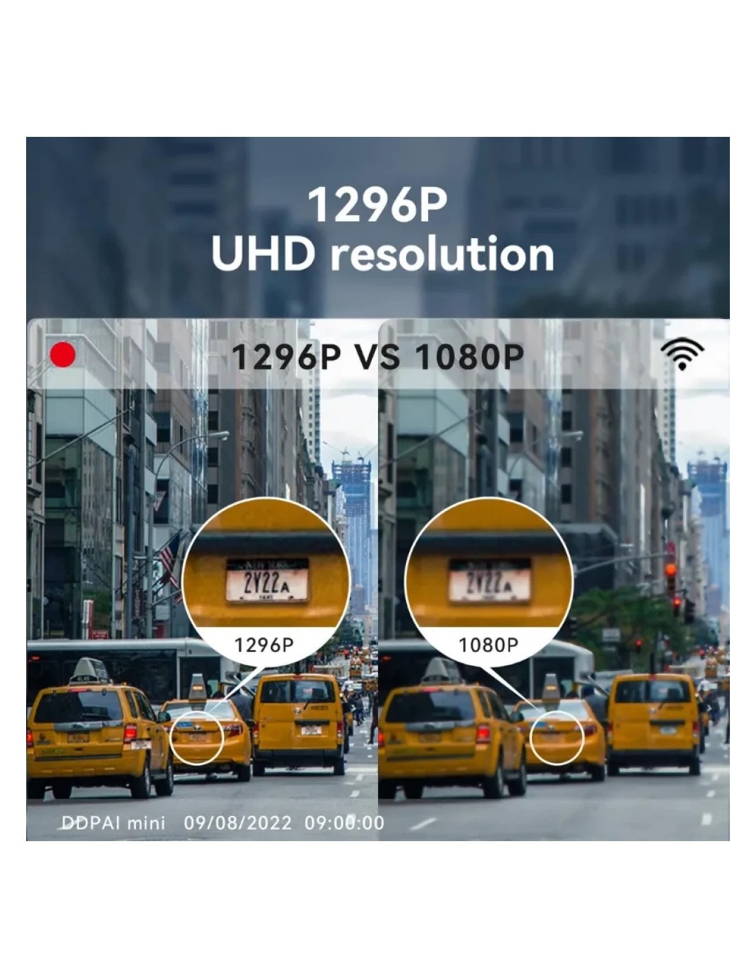Dashcam DDPAI MINI Pro 2K con WiFi modo parking control por voz superc
