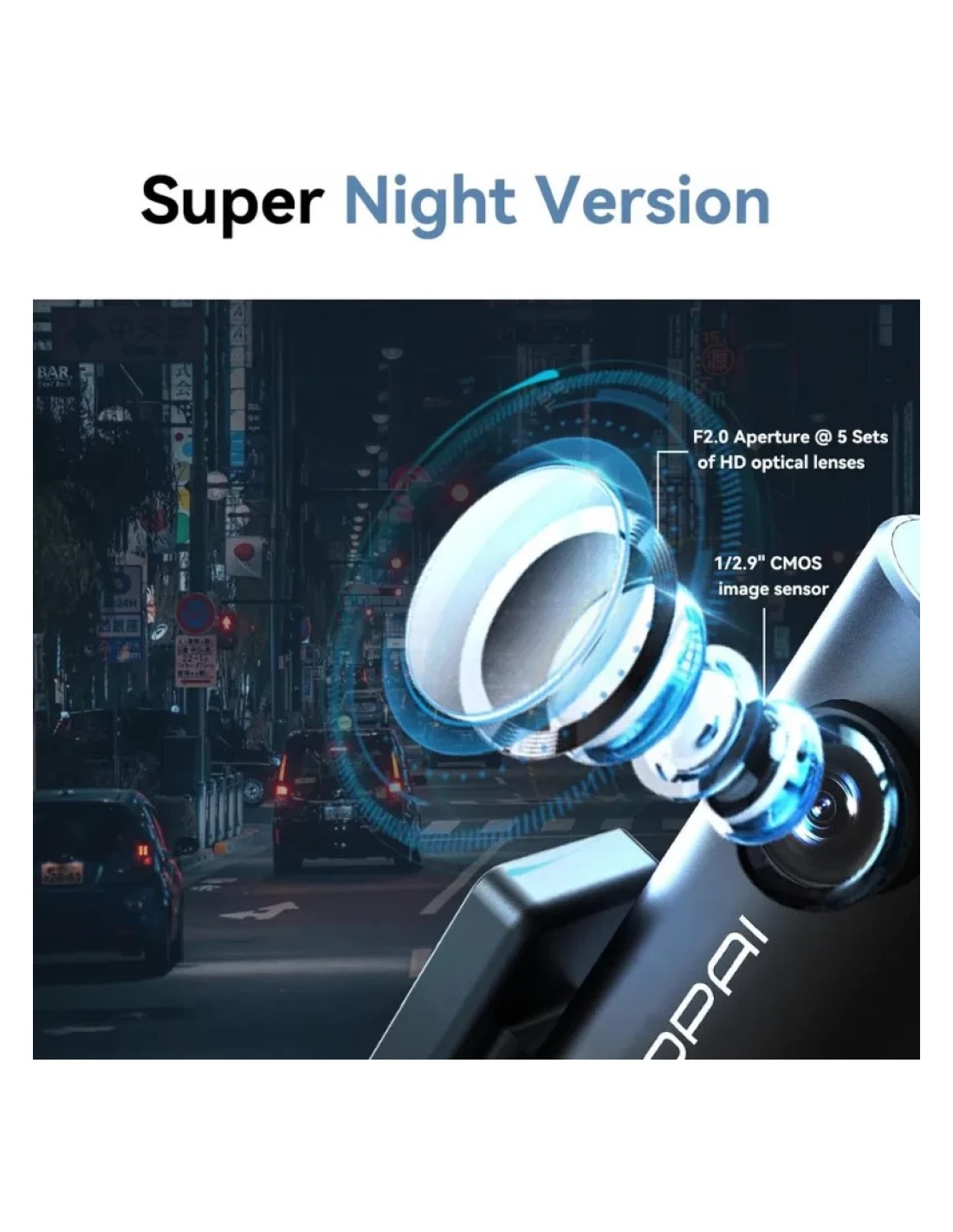 Dashcam DDPAI MINI Pro 2K con WiFi modo parking control por voz superc