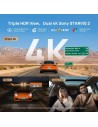 70mai 4K T800 Premium Set WiFi 5GHz 3 pulgadas visión nocturna modo pa