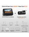 70mai 4K A800SE HDR supercondensador Dashcam + Camara Trasera 70mai RC