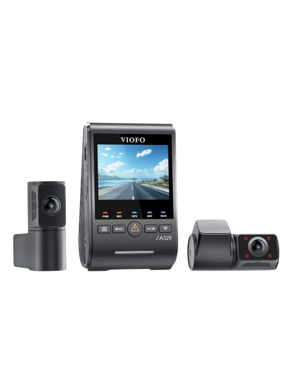 Dashcam VIOFO A329S 3CH 4K + 2K Trasera + 2K Fisheye WiFi 6 140° + 160