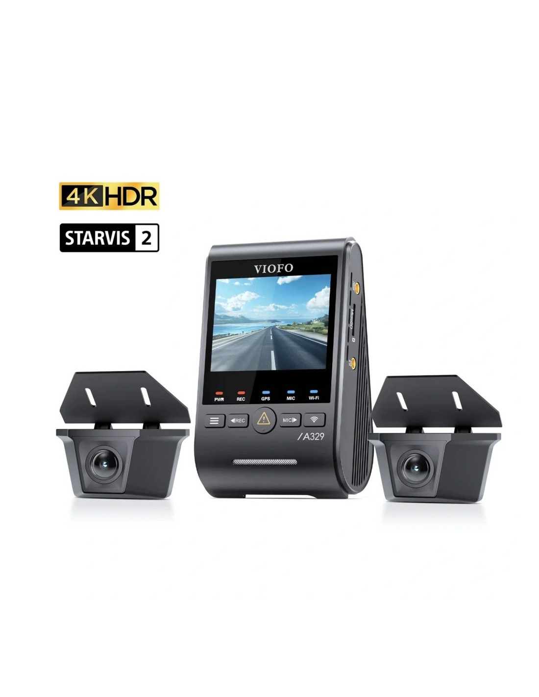 Dashcam VIOFO A329WW 3CH 4K 30FPS Sony STARVIS 2 Triple con cámaras tr
