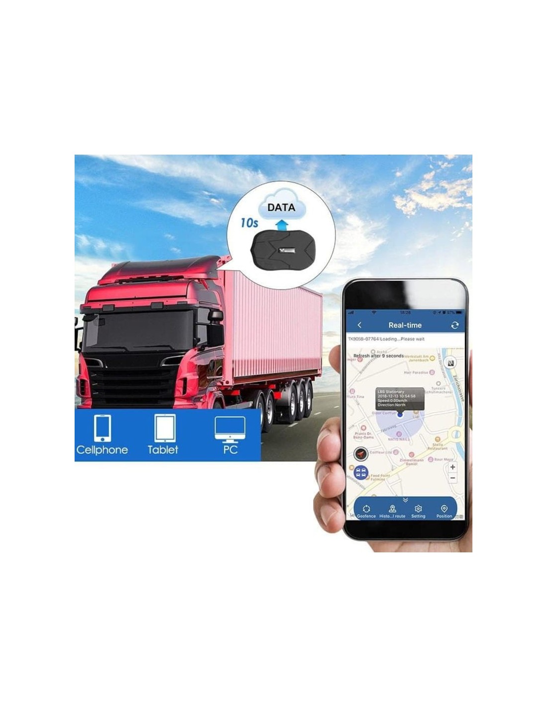 Localizador GPS TKSTAR TK905B 2G 10000mAh 150 días imán en Logroño