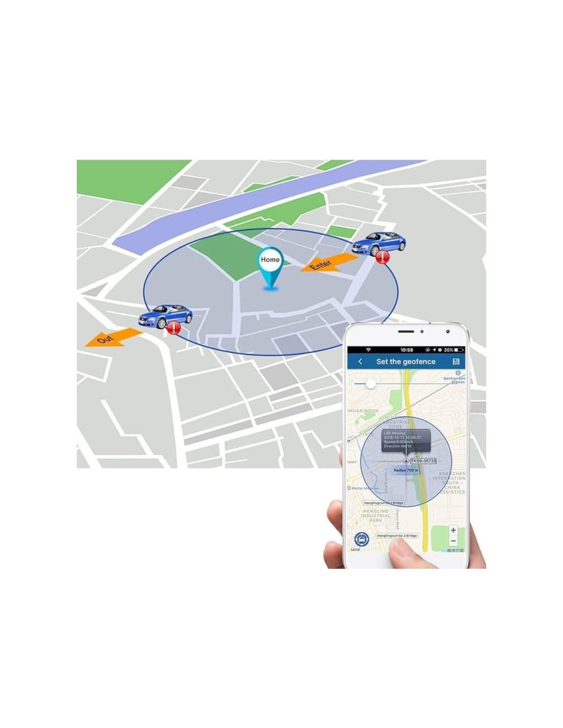 Localizador GPS TKSTAR TK905B 2G 10000mAh 150 días imán en Logroño